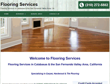 Tablet Screenshot of flooring-services-ca.com